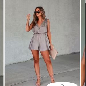 VICI Collection Taupe Romper